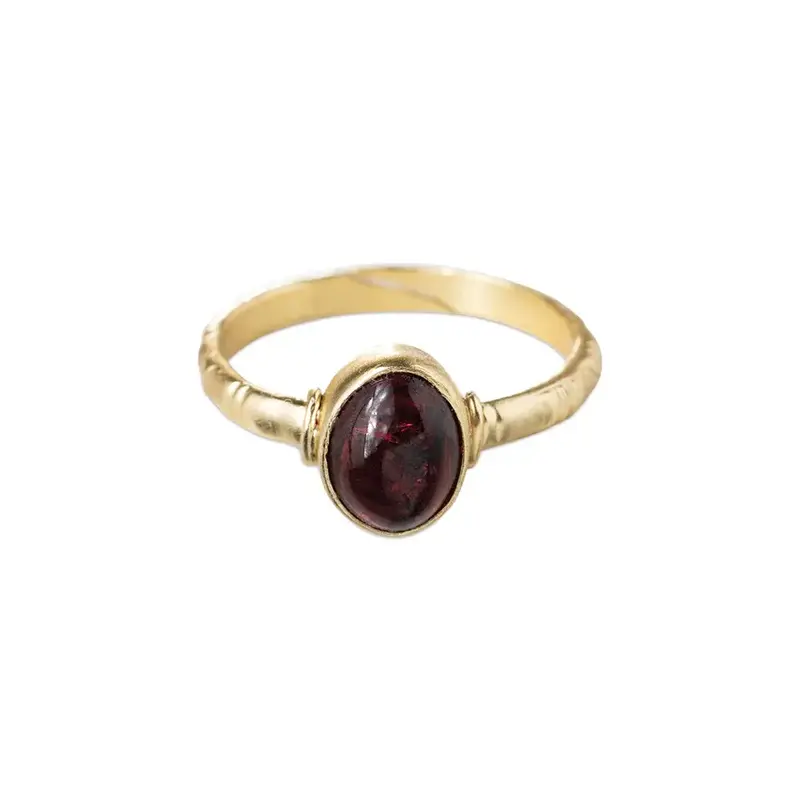 A BEAUTIFUL STORY BS CERTAIN GARNET RING