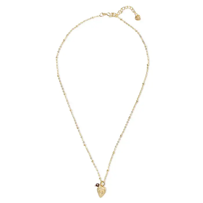 A BEAUTIFUL STORY BS CONVINCED ( hart )  GARNET NECKLACE