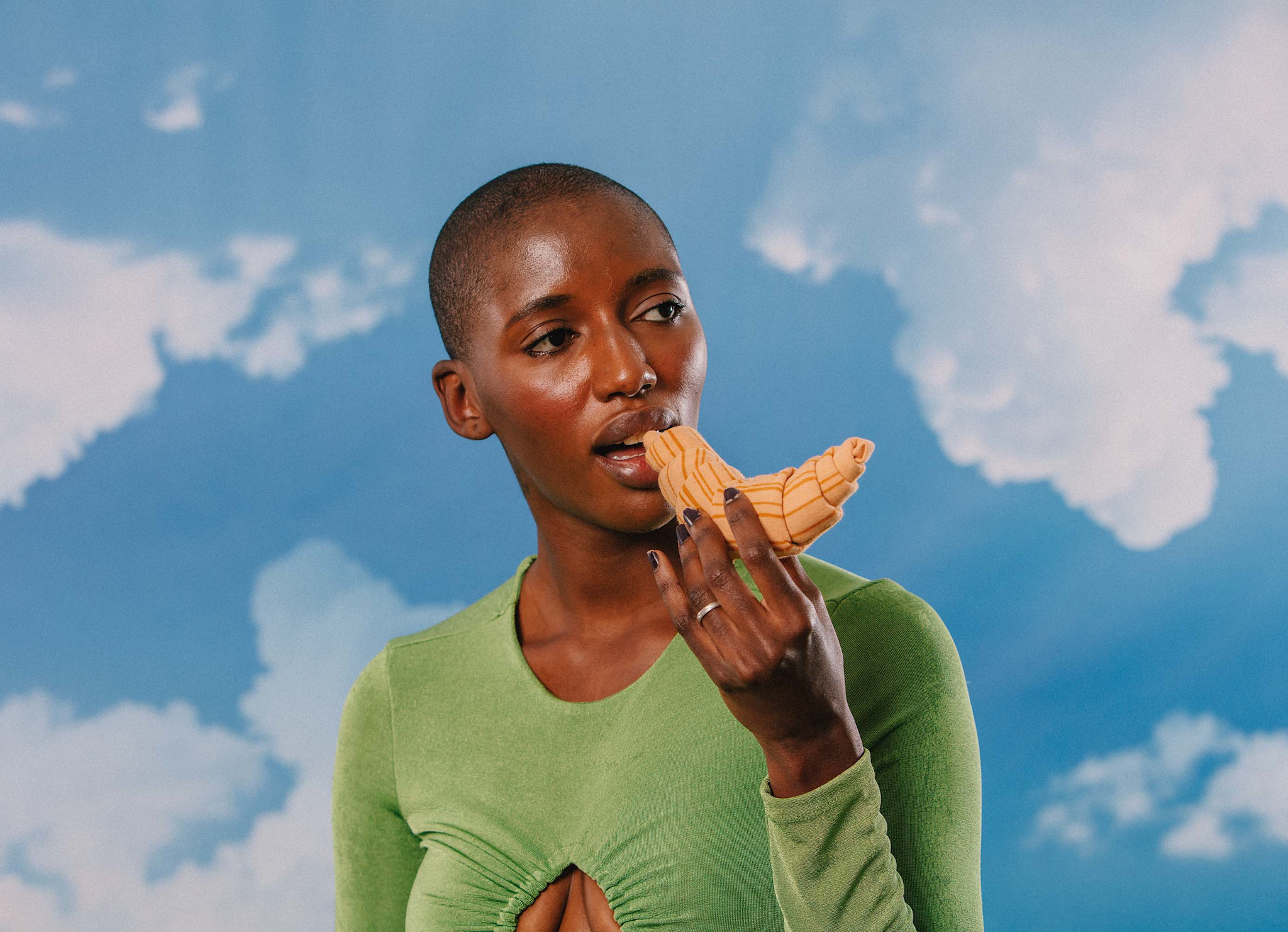 EAT MY SOCKS EMS SOCKS BON CROISSANT