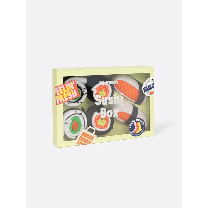 EAT MY SOCKS EMS SOCKS SUSHI BOX (SET VAN 3)