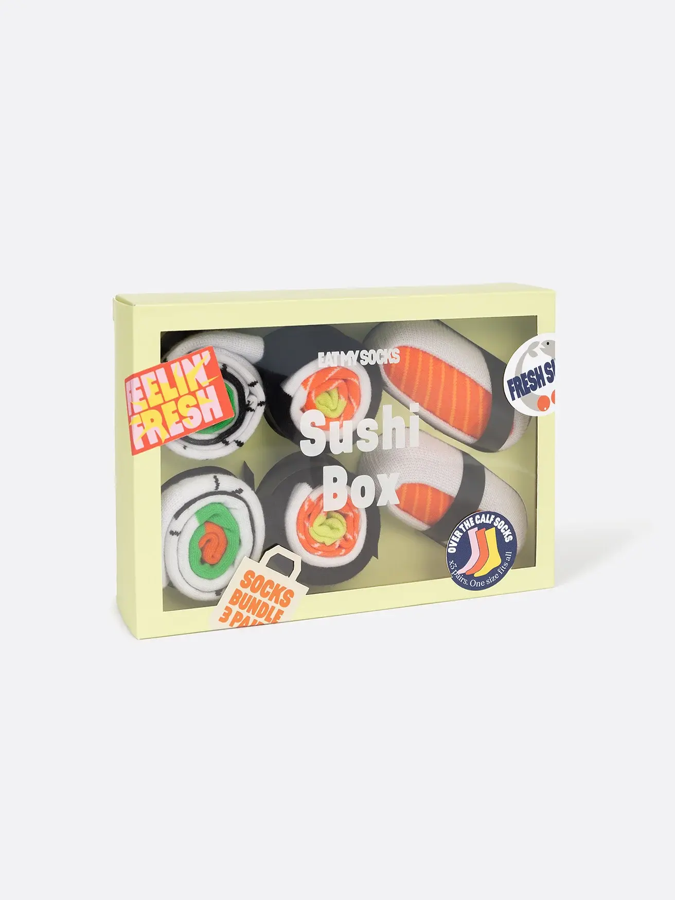 EAT MY SOCKS EMS SOCKS SUSHI BOX (SET VAN 3)