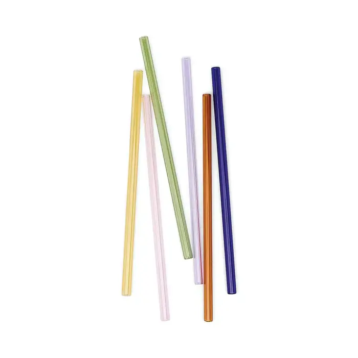 HERE'S HOW HERE'S HOW THE DANNY GLASS HIGHBALL STRAWS (SET OF 6)