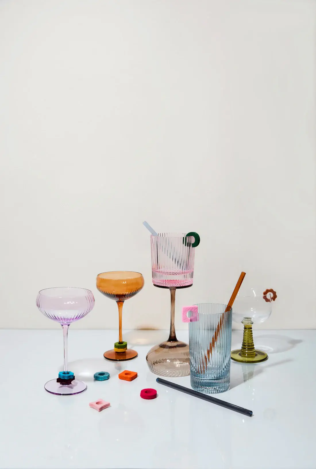 HERE'S HOW HERE'S HOW THE DANNY GLASS HIGHBALL STRAWS (SET OF 6)