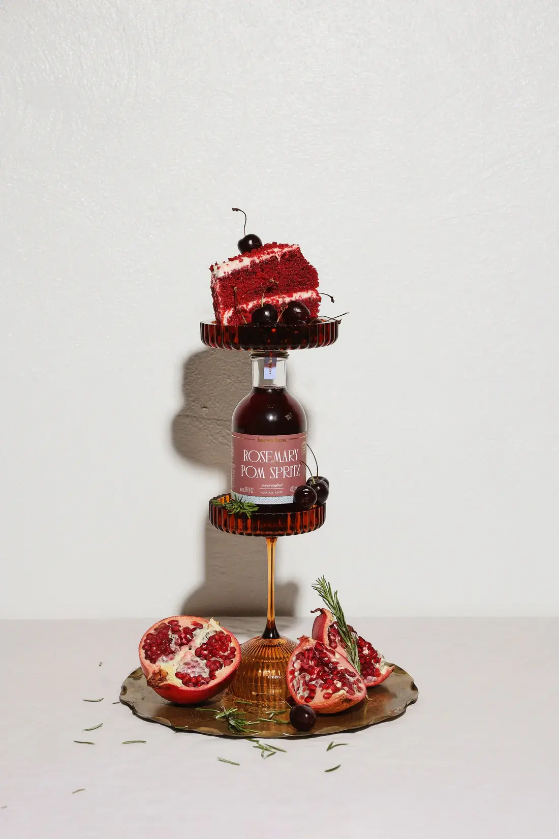 HERE'S HOW HERE'S HOW THE LOU COUPE GLASS AMBER (SET OF 2)