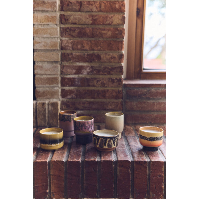 HK LIVING 70S CERAMICS SMALL SCENTED CANDLE CAPE TOWN