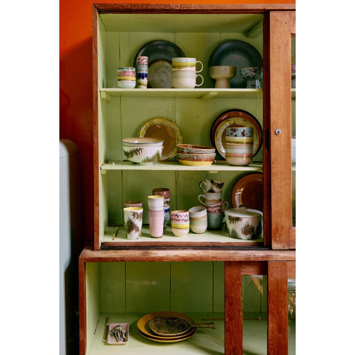 HK LIVING 70S CERAMICS XS BOWLS MODERNIST (SET OF 4)