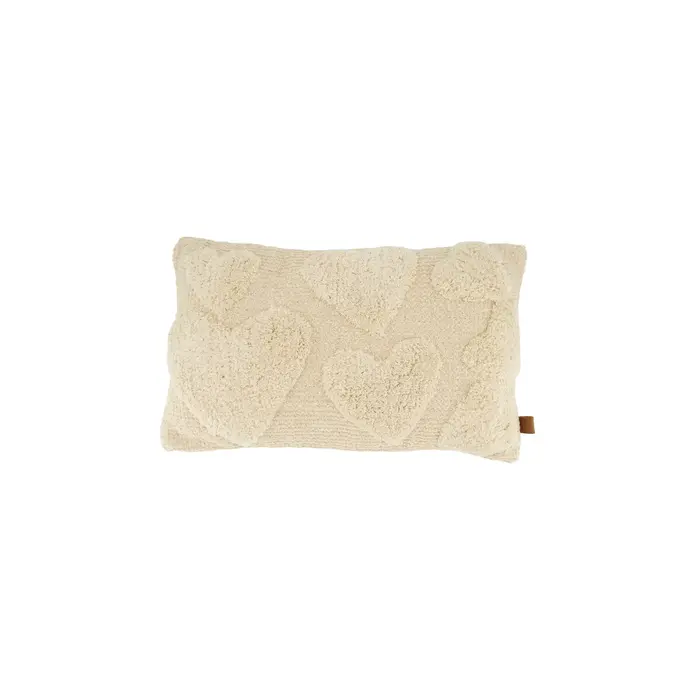 ZUSSS ZUSSS KUSSEN HARTJES 30X50CM ECRU