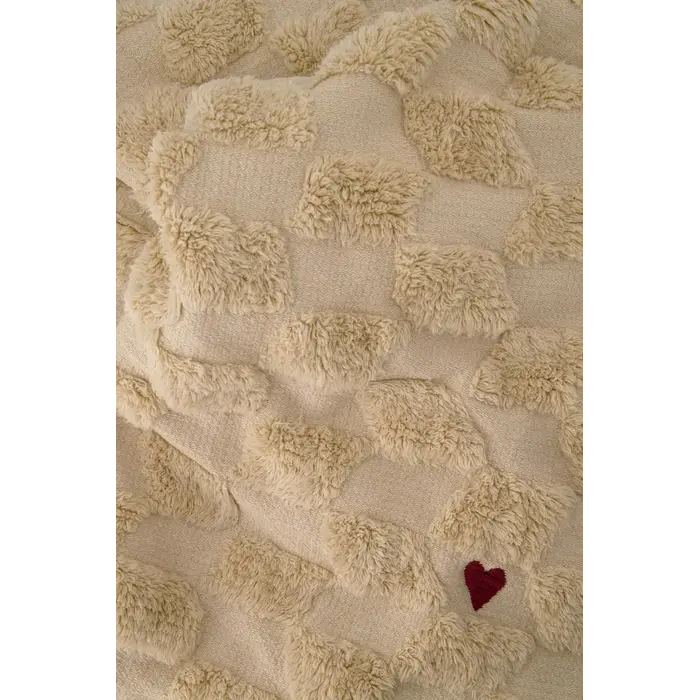 ZUSSS ZUSSS PLAID HARTJE ZAND/DONKERGROEN