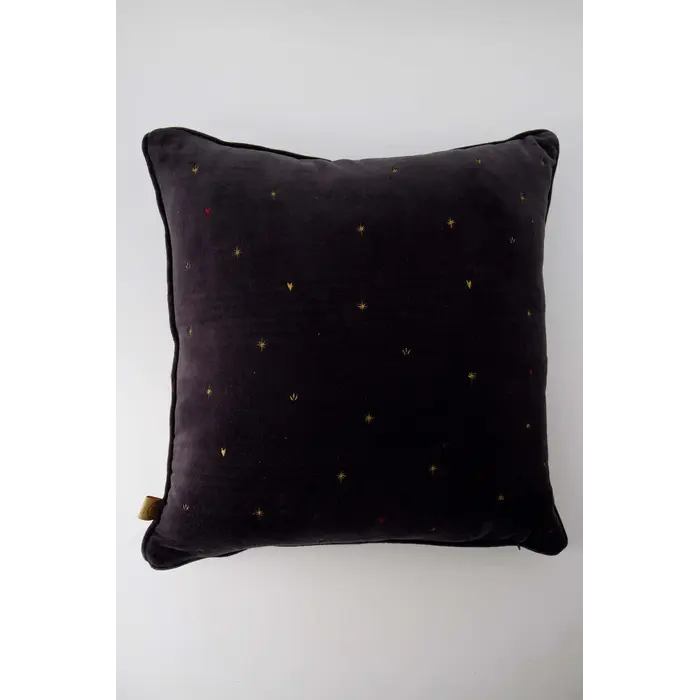 ZUSSS ZUSSS KUSSEN VELVET STER HARTJE 45X45CM DONKERBLAUW