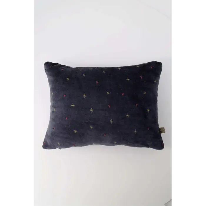 ZUSSS ZUSSS KUSSEN SAMEN MET JOU 35X25CM DONKERBLAUW/GOUD