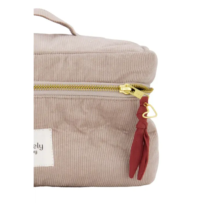 ZUSSS ZUSSS BEAUTYCASE CORDUROY LOVE ZAND