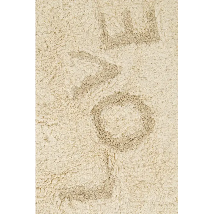 ZUSSS ZUSSS BADMAT LOVE HARTJE OFF WHITE