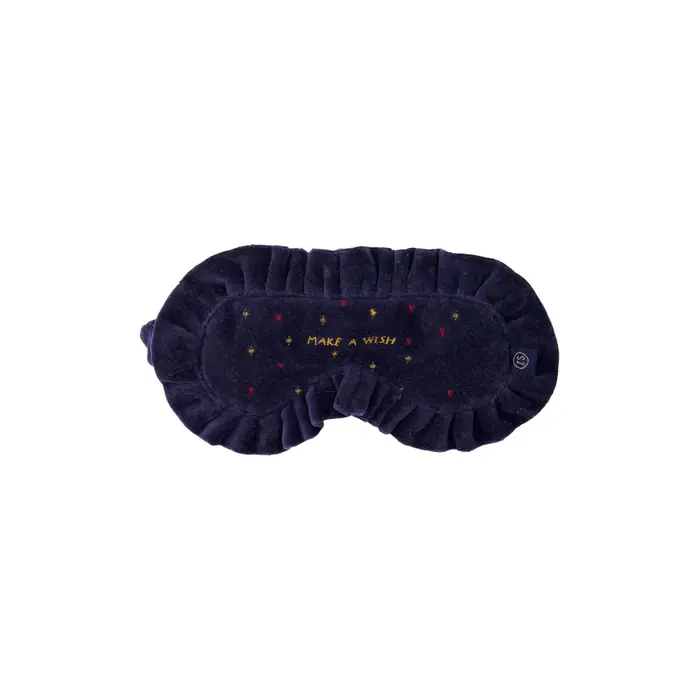 ZUSSS ZUSSS SLAAPMASKER VELVET STERREN DONKERBLAUW/GOUD
