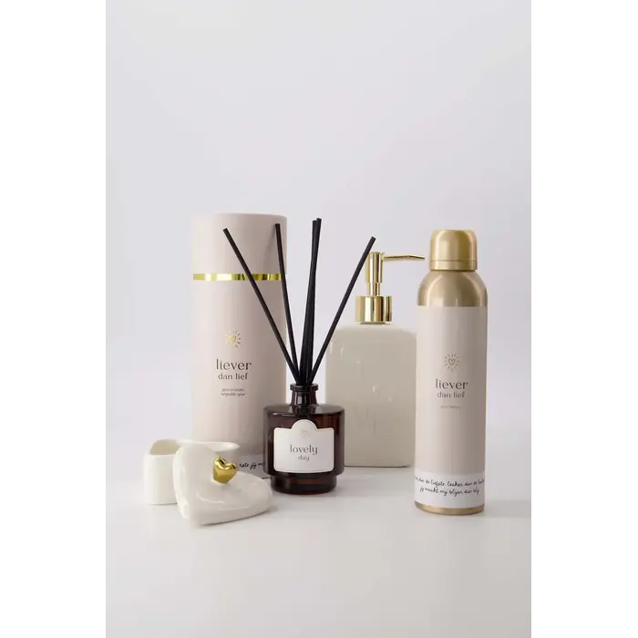 ZUSSS ZUSSS BEWAARPOT KERAMIEK HARTVORM WIT/GOUD