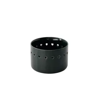 ZUSSS ZUSSS WAXINELICHTHOUDER KERAMIEK HART/STER DONKERGROEN