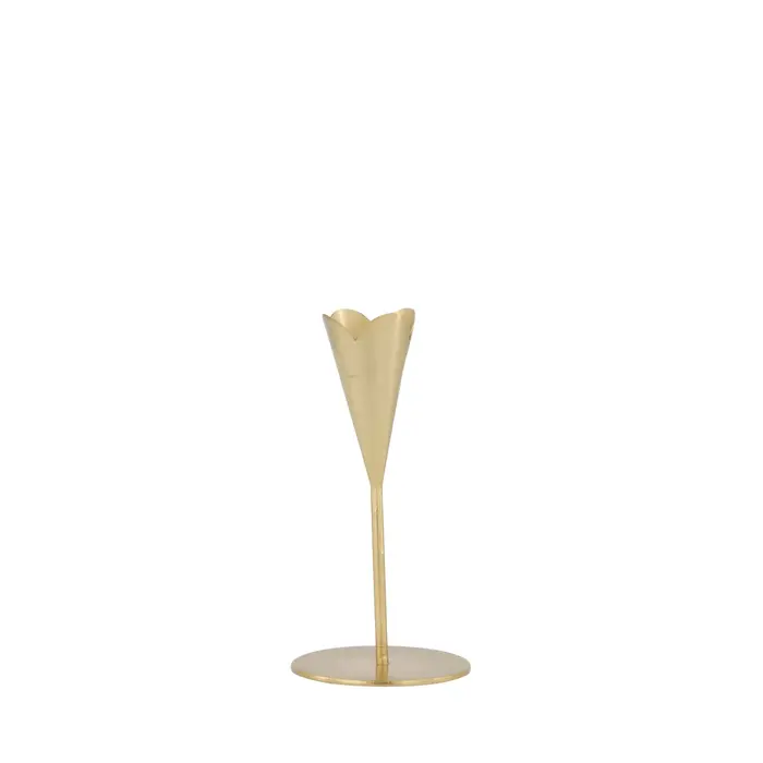 ZUSSS ZUSSS KANDELAAR METAAL HARTJE S GOUD