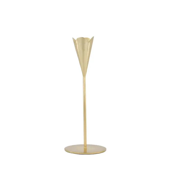 ZUSSS ZUSSS KANDELAAR METAAL HARTJE M GOUD