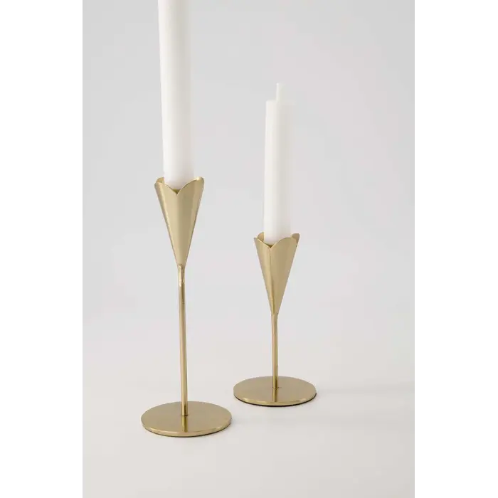 ZUSSS ZUSSS KANDELAAR METAAL HARTJE M GOUD