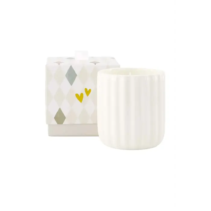 ZUSSS ZUSSS GEURKAARS KERAMIEK IN DOOSJE HARTJE WIT