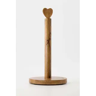 ZUSSS ZUSSS KEUKENROLHOUDER HOUT HARTJE NATUREL