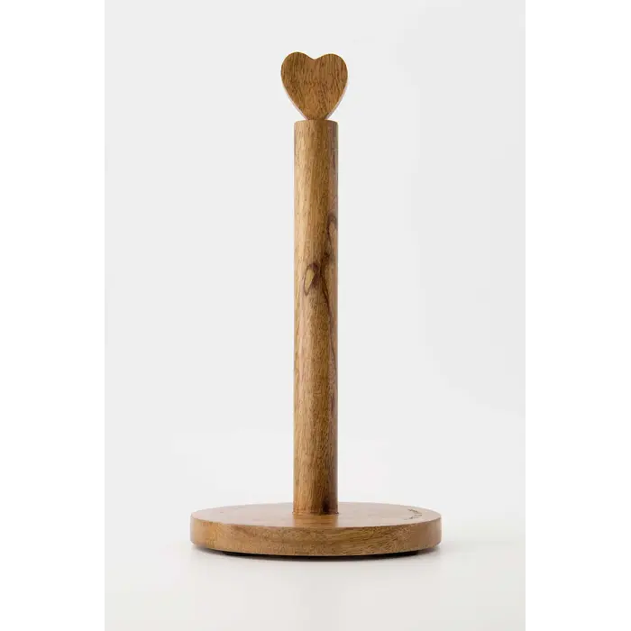 ZUSSS ZUSSS KEUKENROLHOUDER HOUT HARTJE NATUREL