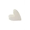 ZUSSS SERVETHOUDER KERAMIEK HARTJE WIT