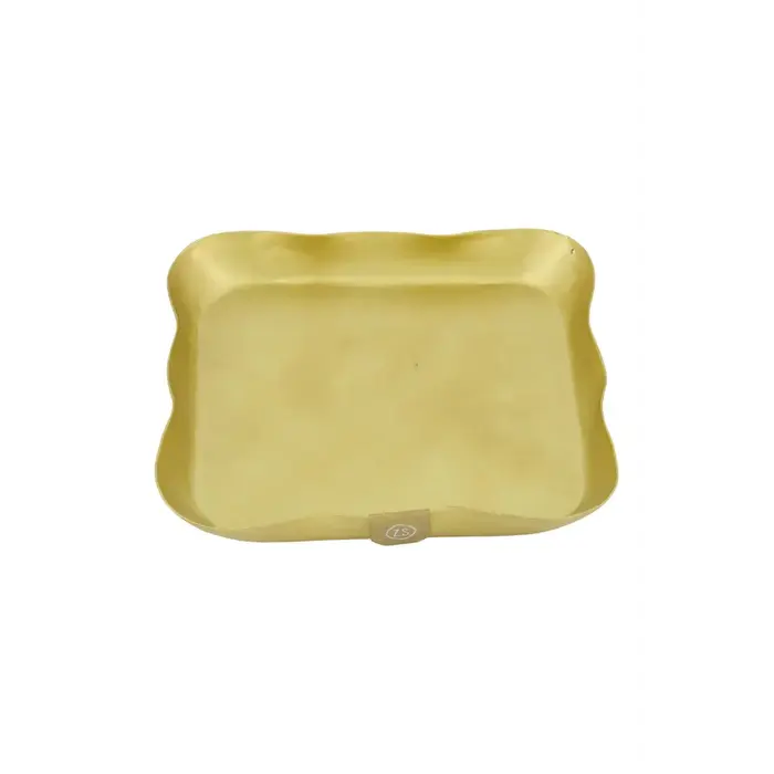 ZUSSS ZUSSS SERVETHOUDER METAAL VIERKANT GOUD