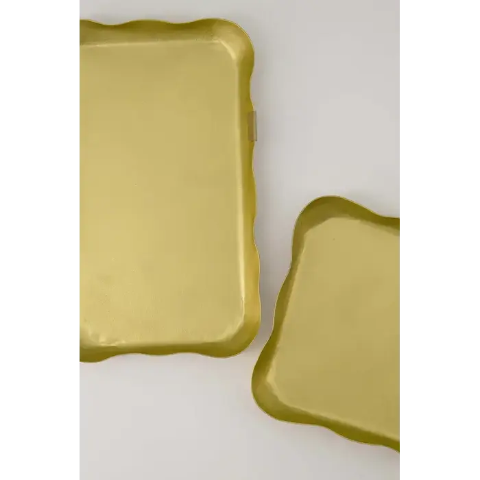 ZUSSS ZUSSS SERVETHOUDER METAAL VIERKANT GOUD