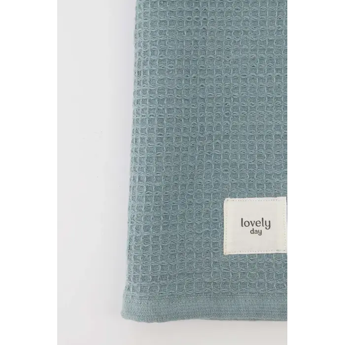 ZUSSS ZUSSS BADHANDDOEK LOVELY DAY GRIJSBLAUW