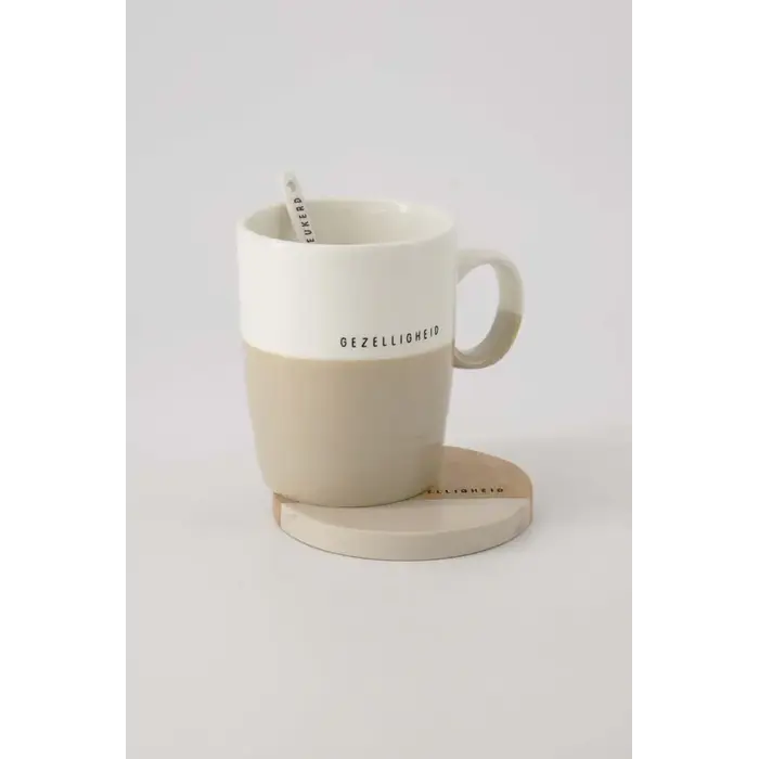 ZUSSS ZUSSS THEEMOK GEZELLIGHEID WIT/ZAND