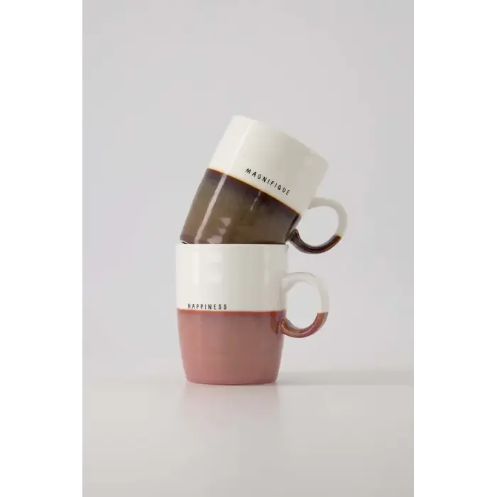 ZUSSS ZUSSS THEEMOK HAPPINESS WIT/BURGUNDY