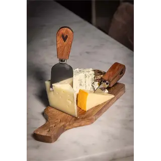 ZUSSS ZUSSS SET VAN 2 KAASMESJES IN DOOSJE GEZELLIG MET JOU WIT/GRIJSBLAUW/ROOD