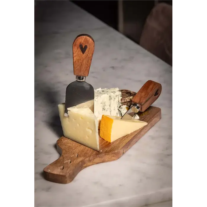 ZUSSS ZUSSS SET VAN 2 KAASMESJES IN DOOSJE GEZELLIG MET JOU WIT/GRIJSBLAUW/ROOD