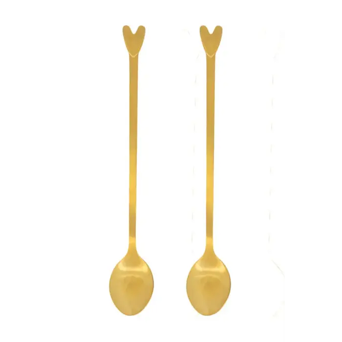 ZUSSS ZUSSS SET VAN 2 LANGE LEPELS HARTJE