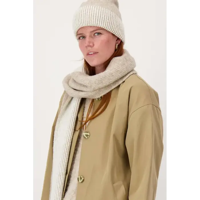 ZUSSS ZUSSS GEBREIDE RIB SJAAL TAUPE