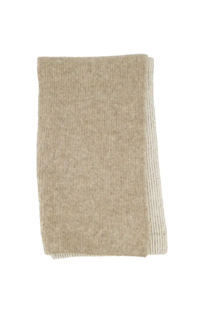 ZUSSS ZUSSS GEBREIDE RIB SJAAL TAUPE