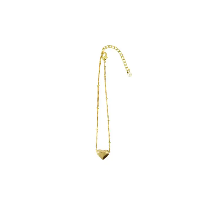 ZUSSS ZUSSS ARMBAND HARTJE IN SCHUIFDOOSJE LEUKERD GRIJSBLAUW