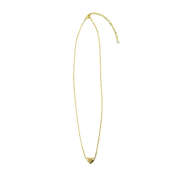 ZUSSS ZUSSS KETTING HARTJE IN SCHUIFDOOSJE DE ALLERLIEFSTE ZAND