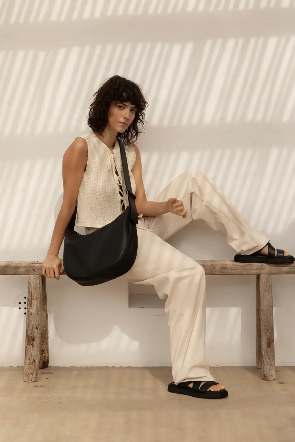 MONK&ANNA MONK&ANNA UMI CROSS SHOPPER BLACK