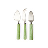 70S CERAMICS CHEESE KNIVES SAGE (SET OF 3)