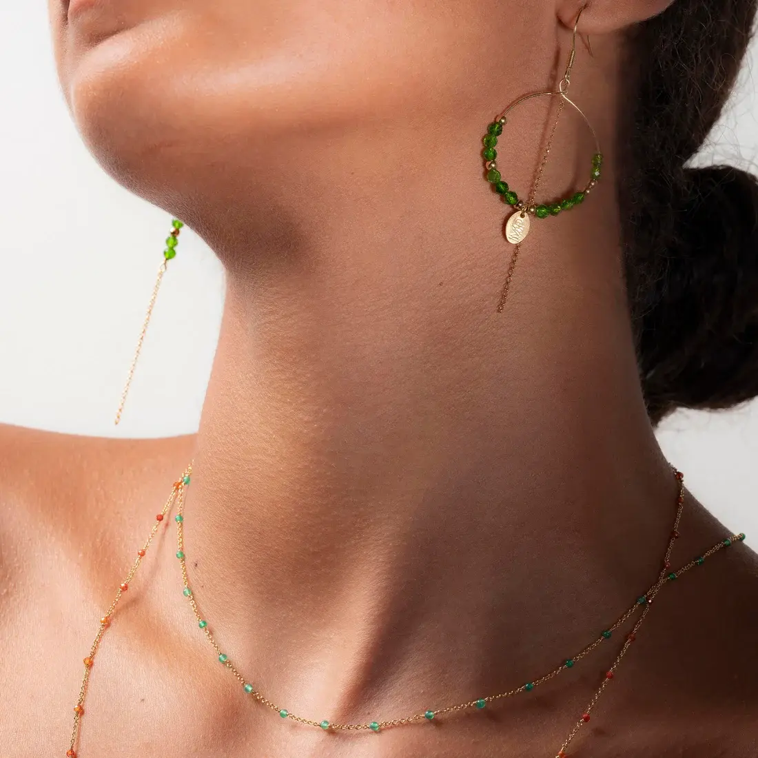 MURIELLE PERROTTI PERROTTI DIO CREOLE GREEN ASYM