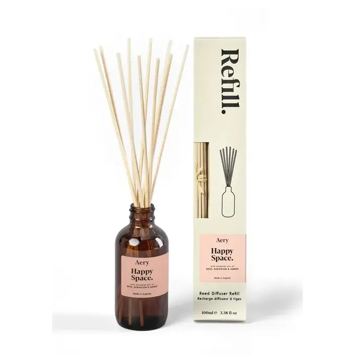 AERY HAPPY SPACE 100 ML AMBER DIFFUSER REFILL