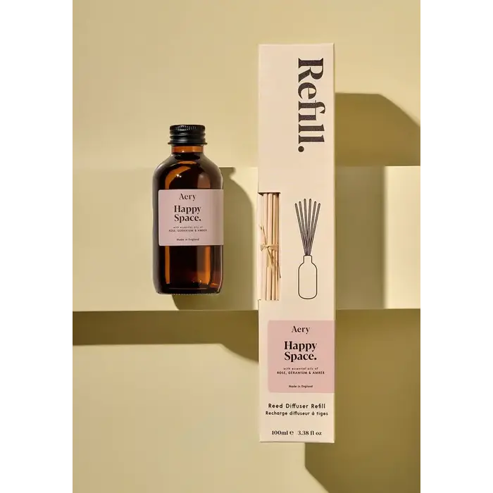 AERY HAPPY SPACE 100 ML AMBER DIFFUSER REFILL