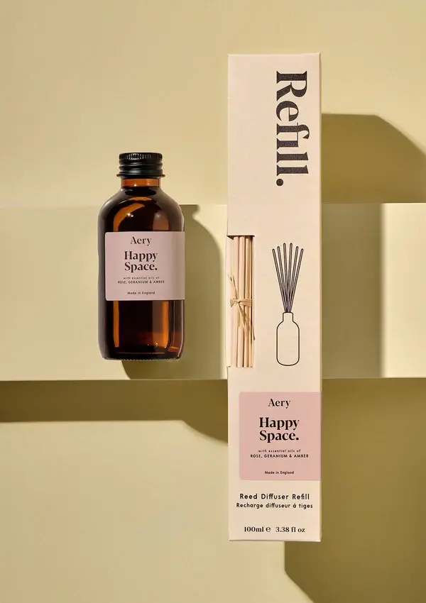AERY HAPPY SPACE 100 ML AMBER DIFFUSER REFILL