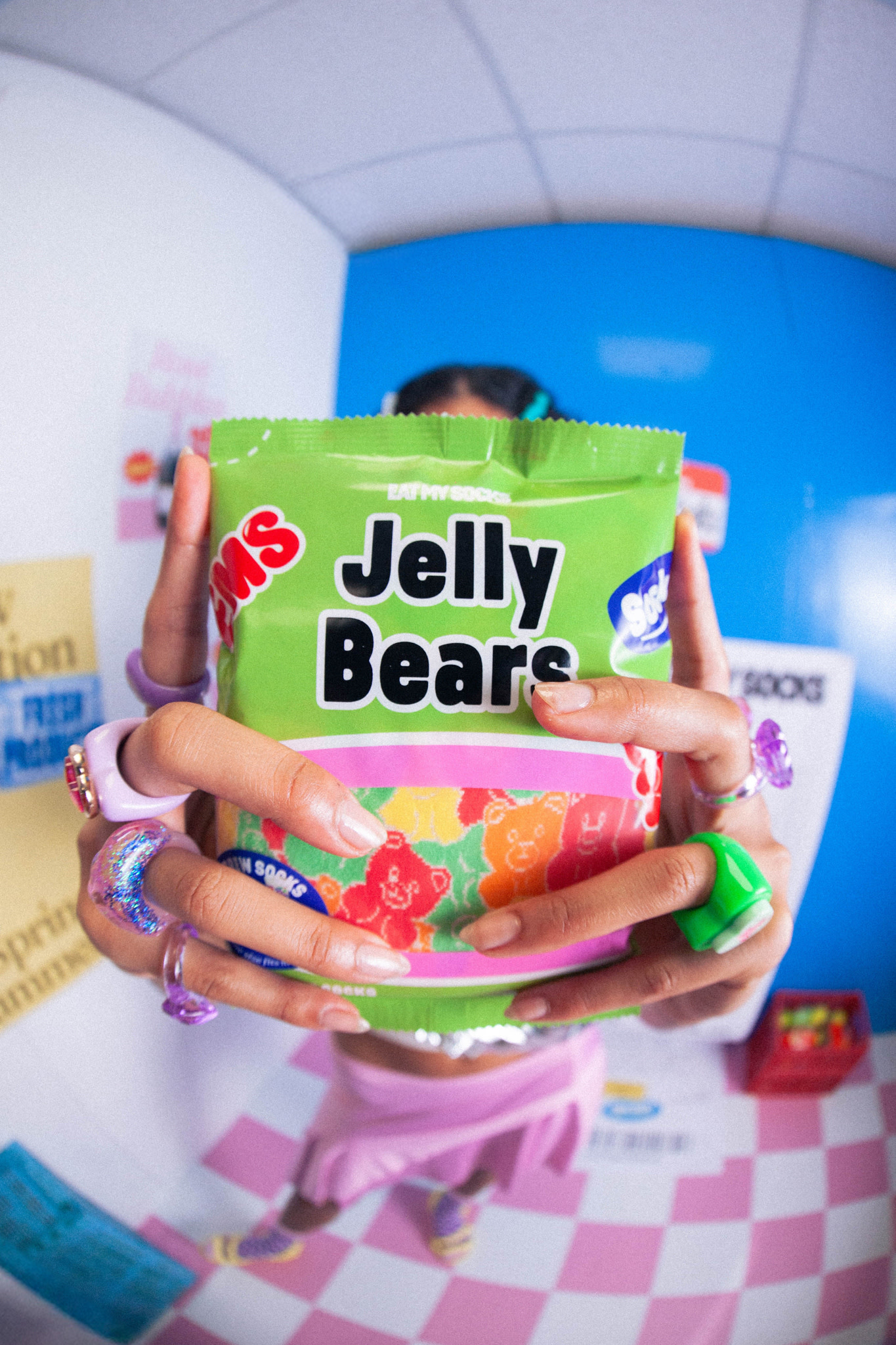 EAT MY SOCKS EMS SOCKS JELLY BEAR