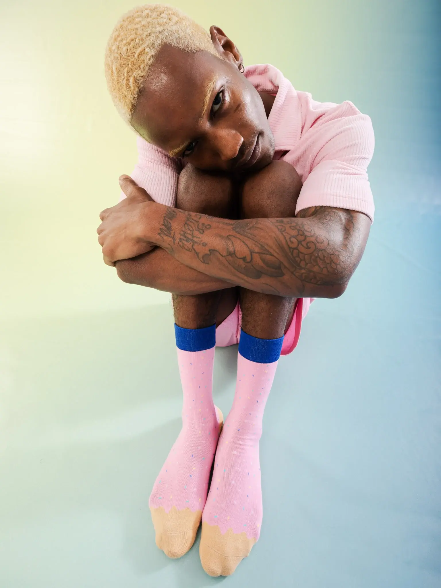 EAT MY SOCKS EMS SOCKS JOE'S DONUTS STRAWBERRY