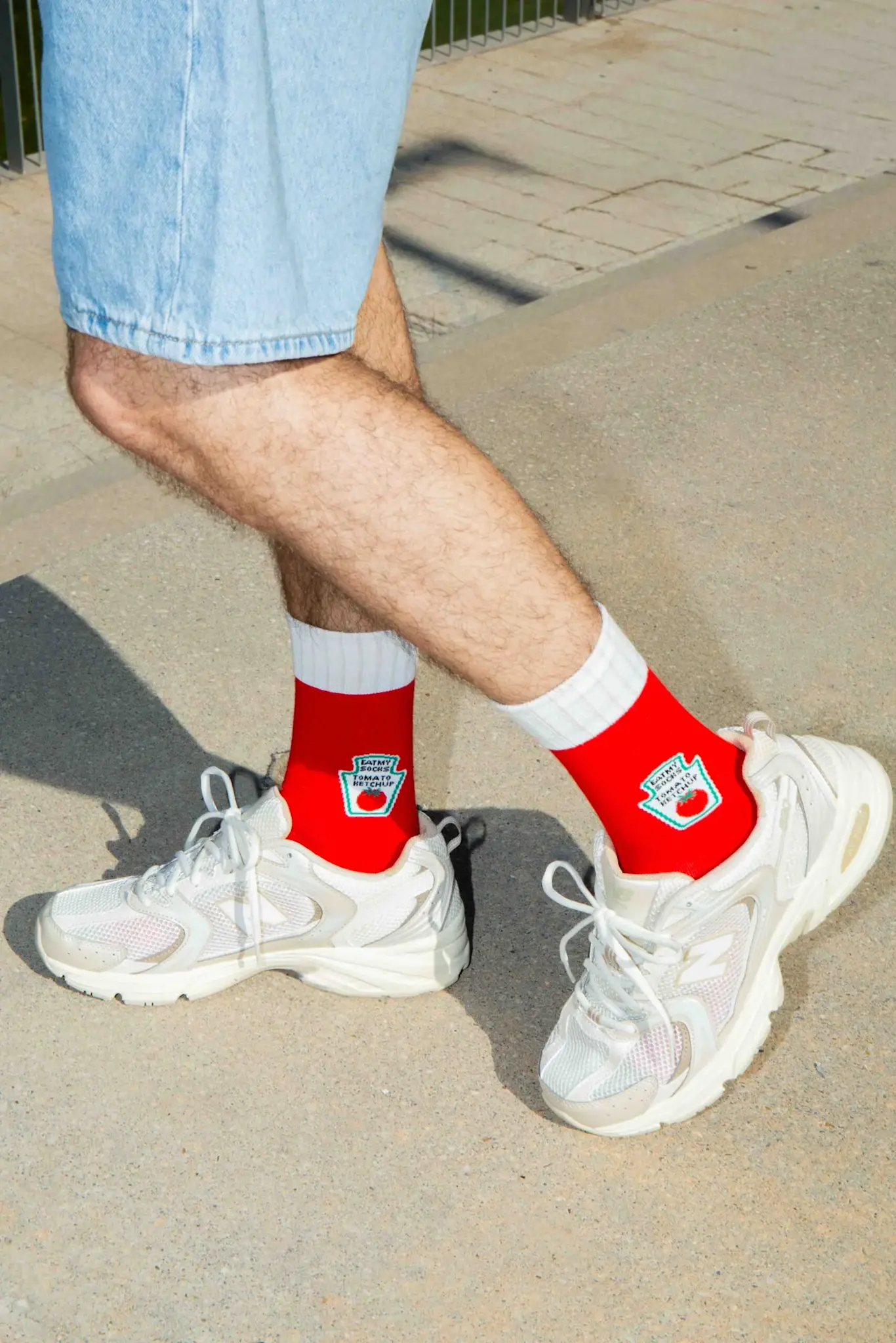 EAT MY SOCKS EMS SOCKS KETCHUP