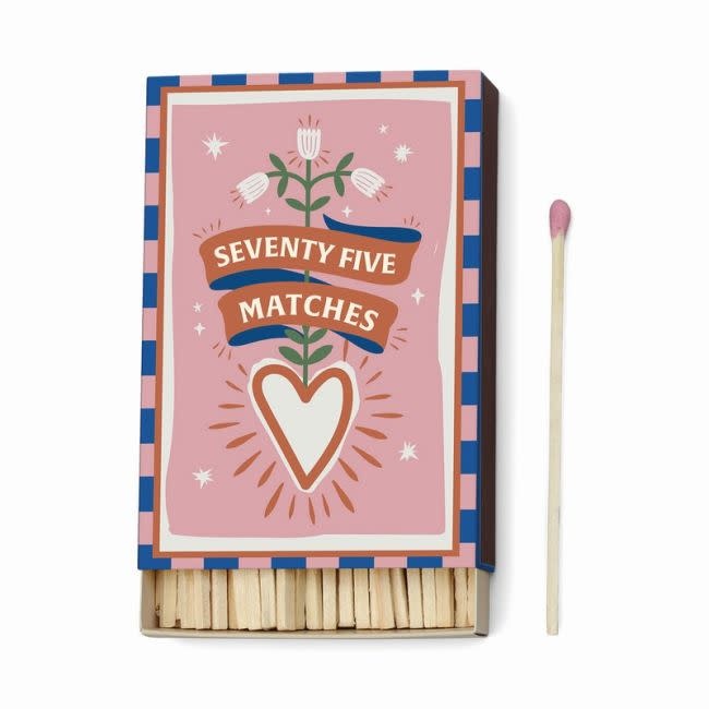 PADDYWAX PADDYWAX A DOPO BOXED MATCHES HEARTS PINK