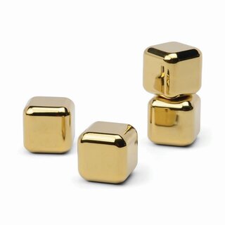 HERE'S HOW HERE'S HOW THE RUBY COCKTAIL CHILLERS GOLD (SET OF 4)