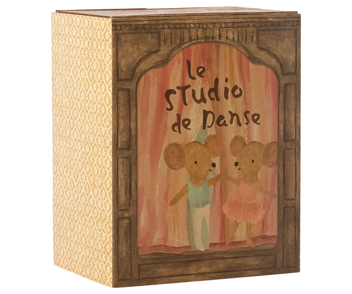 MAILEG MAILEG BALLET MICE IN DANCE STUDIO LITTLE SISTER AND BROTHER